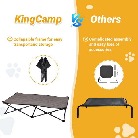 KingCamp Pets Sedum L Katlanır Köpek Yatağı