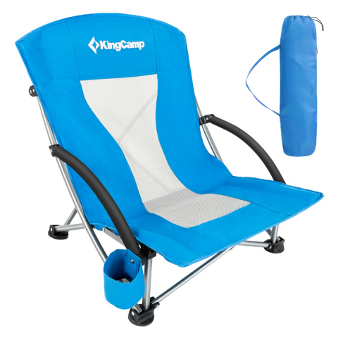 KingCamp Lilac Beach Chair Plaj ve Dinlenme Sandalyesi 2'li Set Blue