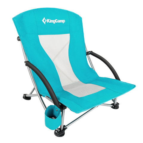KingCamp Lilac Beach Chair Plaj ve Dinlenme Sandalyesi 2'li Set Cyan