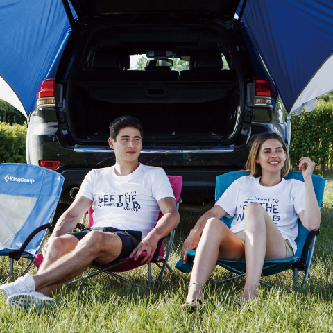 KingCamp Lilac Beach Chair Plaj ve Dinlenme Sandalyesi 2'li Set Cyan