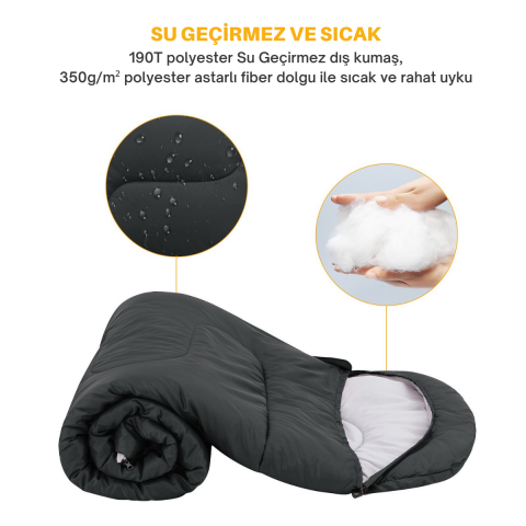 KingCamp Oasis 350 -14°C 4 Mevsim Uyku Tulumu