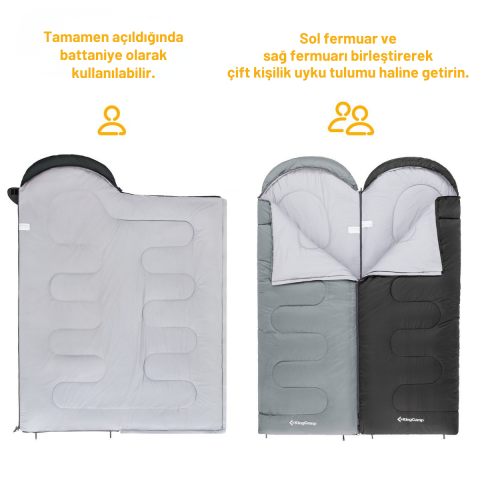 KingCamp Oasis 350 -14°C 4 Mevsim Uyku Tulumu