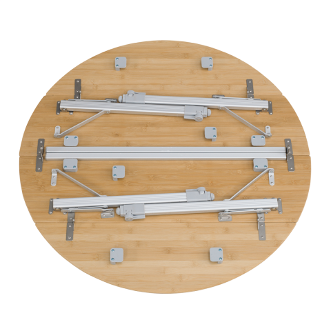 Outwell Custer Round Yuvarlak Bambu Katlanır Kamp Masası