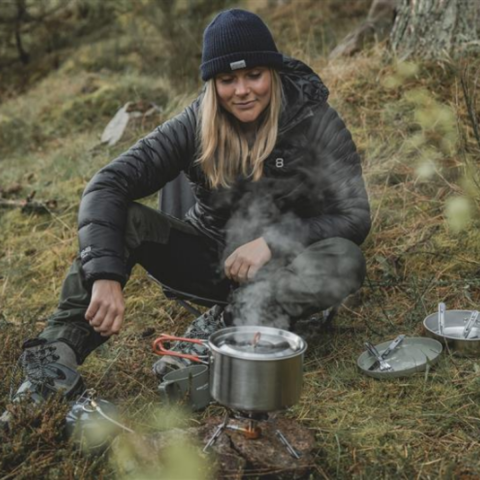 Easy Camp Moss 4 Cook Set 4 Kişilik Paslanmaz Çelik Kamp Yemek Seti
