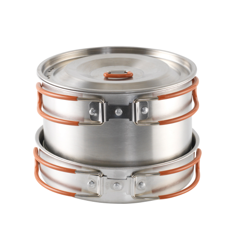 Easy Camp Moss 4 Cook Set 4 Kişilik Paslanmaz Çelik Kamp Yemek Seti