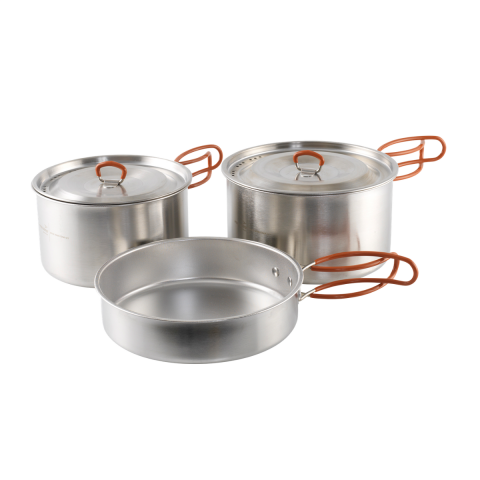 Easy Camp Moss Tour Cook Set XL Paslanmaz Çelik Kamp Yemek Seti