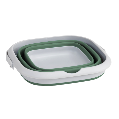 Outwell Collaps Bucket Square W/Lid Katlanır Kamp Kovası S. Green