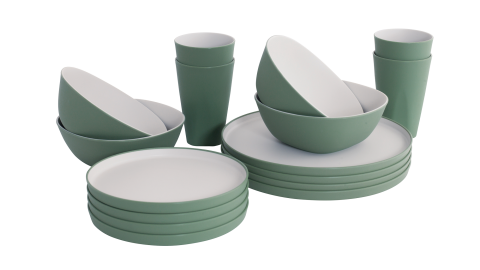 Outwell Gala 4 Person Dinner Set 4 Kişilik Kamp & Karavan Yemek Seti Green
