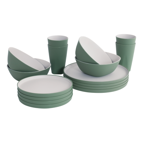 Outwell Gala 4 Person Dinner Set 4 Kişilik Kamp & Karavan Yemek Seti Green