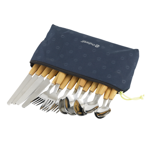 Outwell Calella Pouch Cutlery Set Deluxe Çantalı Kamp Çatal Bıçak Takımı