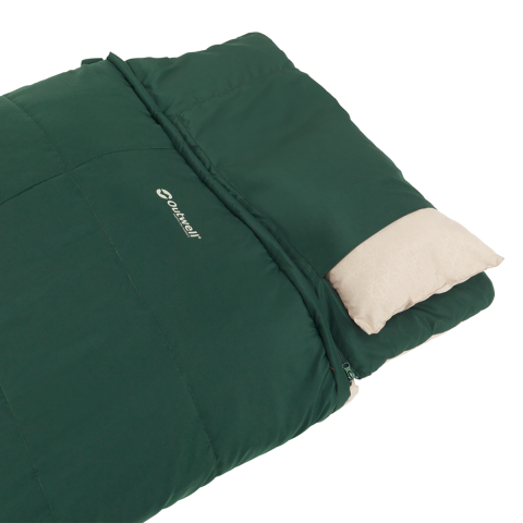 Outwell Contour Prime Yazlık & Kışlık Taraflı -13°C Uyku Tulumu Green ''Sol''