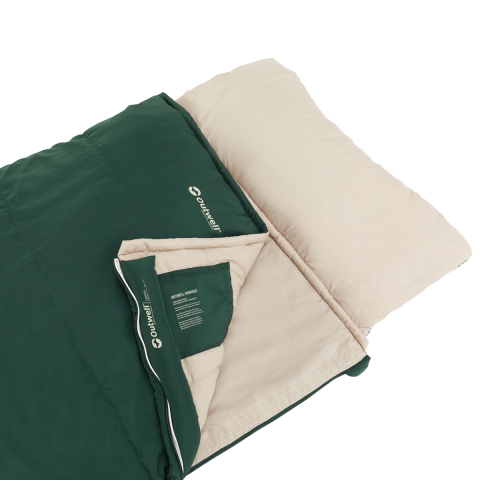 Outwell Contour Prime Yazlık & Kışlık Taraflı -13°C Uyku Tulumu Green ''Sağ''