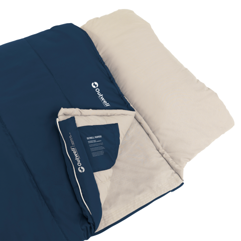 Outwell Contour Lux Yazlık & Kışlık Taraflı -19°C Uyku Tulumu Blue ''Sol''
