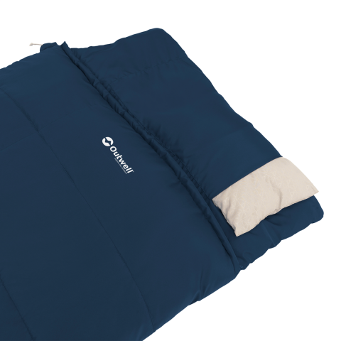 Outwell Contour Lux Yazlık & Kışlık Taraflı -19°C Uyku Tulumu Blue ''Sol''