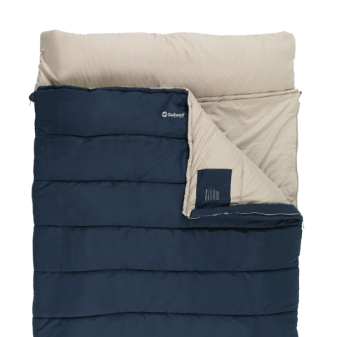 Outwell Contour Lux Double Yazlık & Kışlık -22°C Çift Kişilik Uyku Tulumu Blue