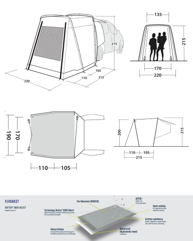 Outwell Dune SUV Araç Çadır