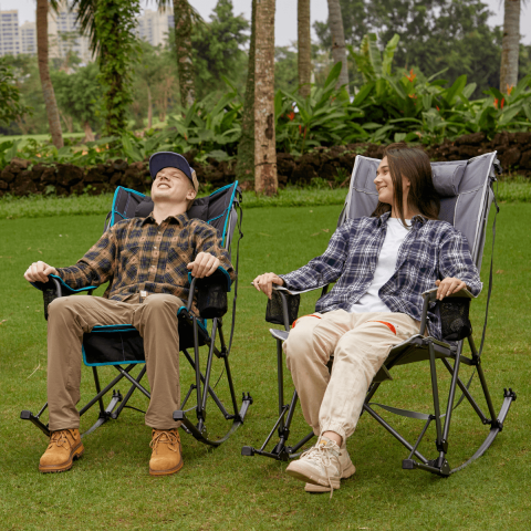 Fundango Cozy Rocking Chair | Sallanan Katlanır Kamp Sandalyesi Black