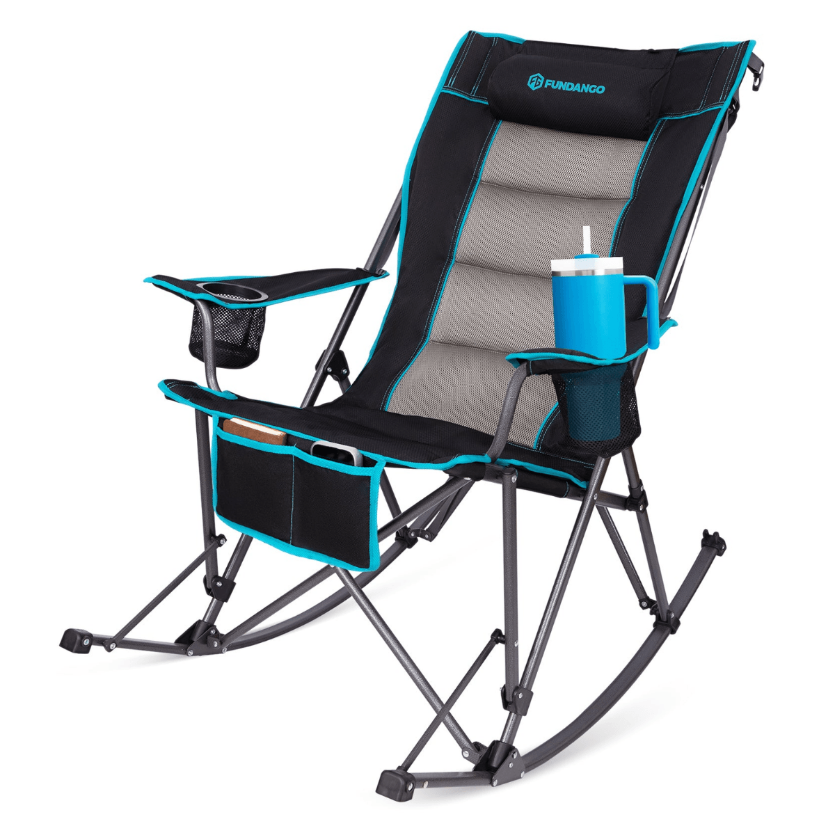 Fundango Cozy Rocking Chair | Sallanan Katlanır Kamp Sandalyesi Black