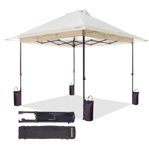 Fundango SunHaven 300 Premium | 3x3 m Otomatik Gazebo & Gölgelik Khaki