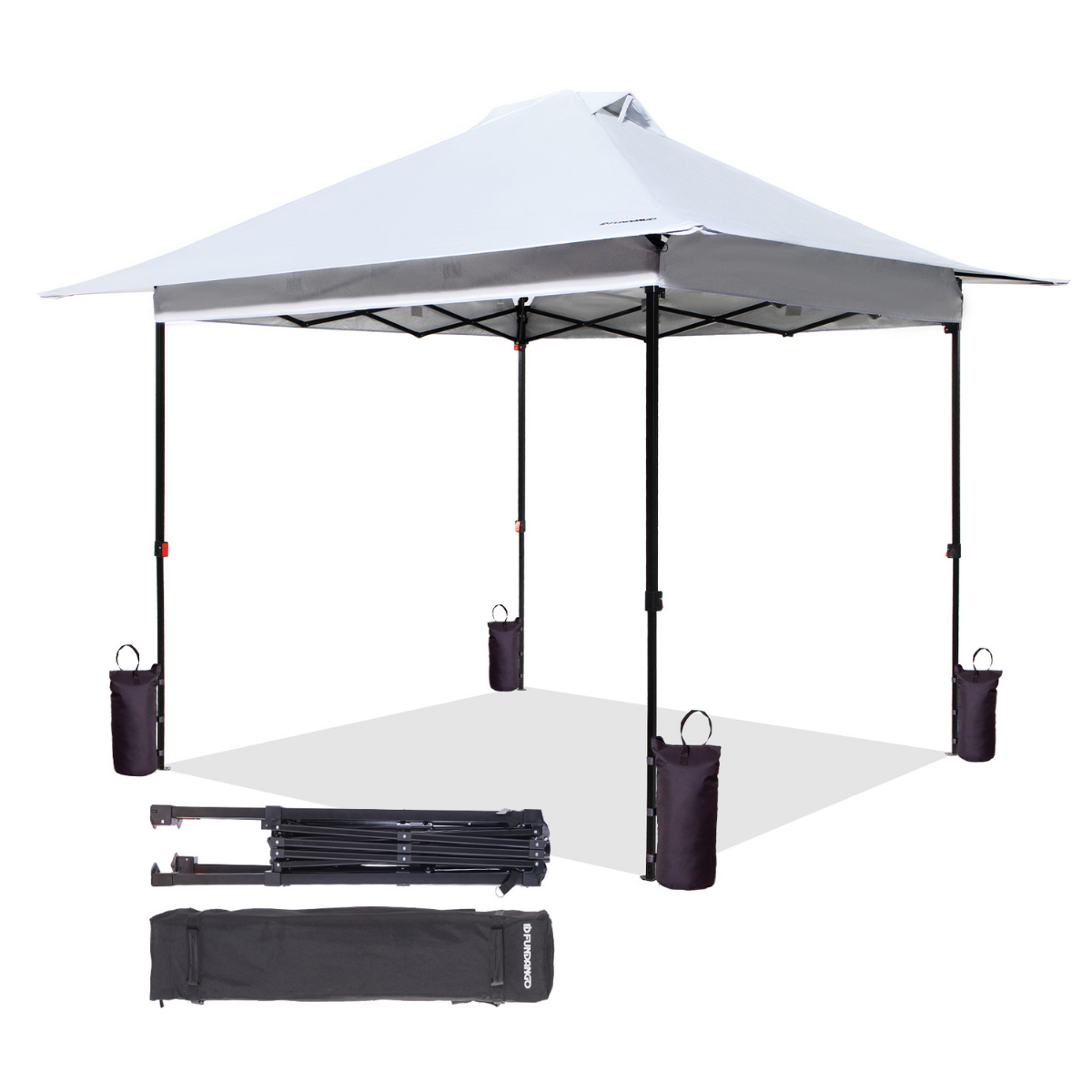 Fundango SunHaven 300 Premium | 3x3 m Otomatik Gazebo & Gölgelik White