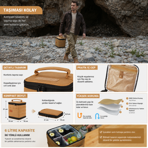 KingCamp FORGEBIN S2 Premium Termal Kamp & Piknik Çantası
