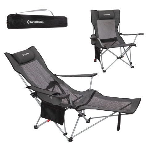 KingCamp WILLOW AeroComfort Lounge 4 Pozisyonlu Yatabilen Kamp Sandalyesi