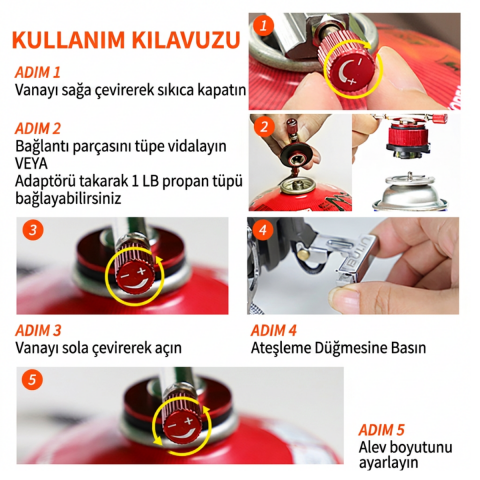 Bulin BL100-T4-A WindPro 3500W Rüzgar Korumalı Izgaralı Kamp Ocağı