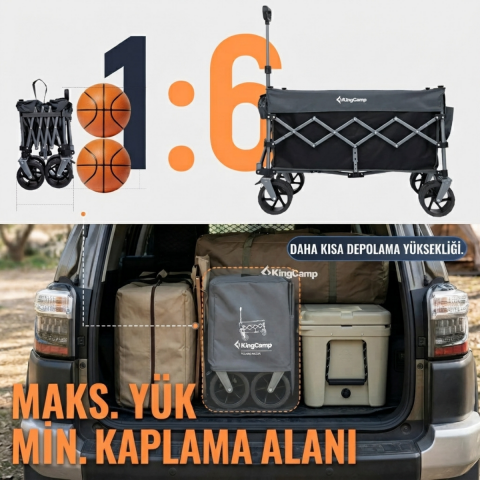 KingCamp TrailMate L7 XL 300L Premium Vagon Taşıma Aracı