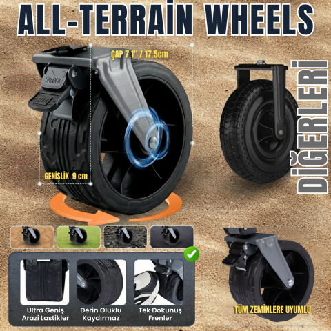 KingCamp TrailMate L7 XL 300L Premium Vagon Taşıma Aracı