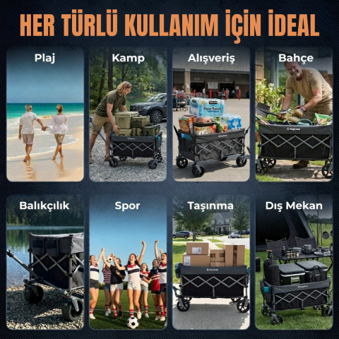 KingCamp TrailMate L7 XL 300L Premium Vagon Taşıma Aracı