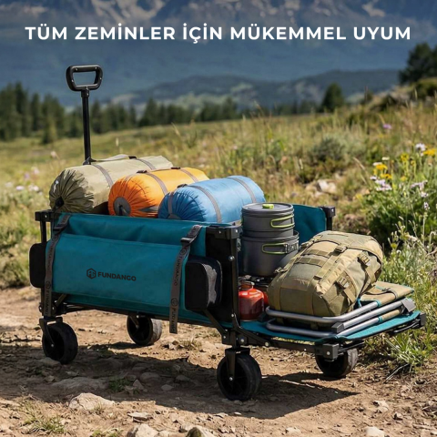 Fundango Deluxe M Premium 220L Frenli Katlanır Vagon Araba